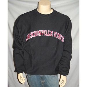 Jacksonville State University GAMECOCKS Sweatshirt UniSex Adult XS  M Black NCAA